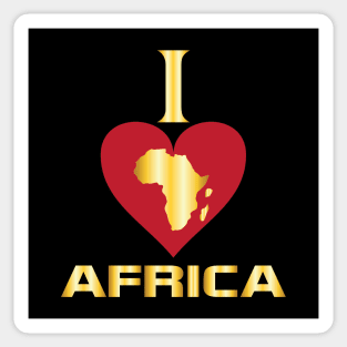 I love Africa, African civilizations Sticker